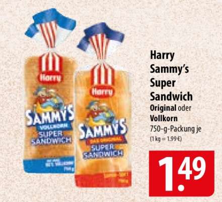 HARRY Sammy's Super- Sandwich