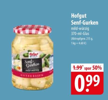 Hofgut Senf-Gurken