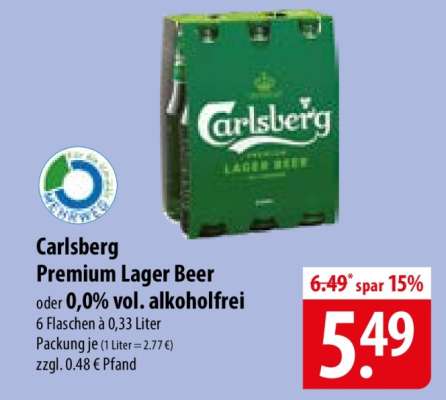 CARLSBERG Premium Lager Beer
