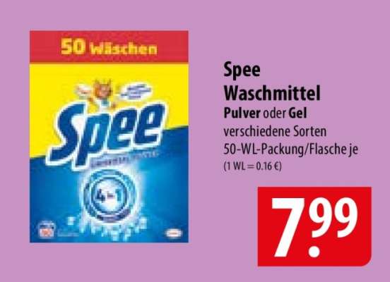 Spee Waschmittel