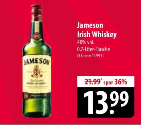 Jameson Irish Whiskey*
