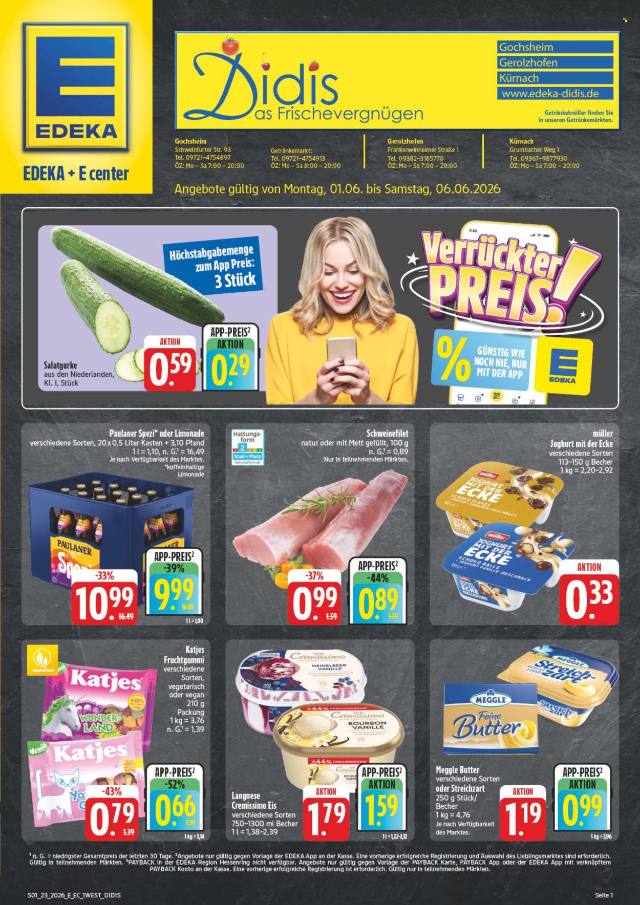 Edeka Prospekte  - 1.06.2026 - 6.06.2026. Seite 1