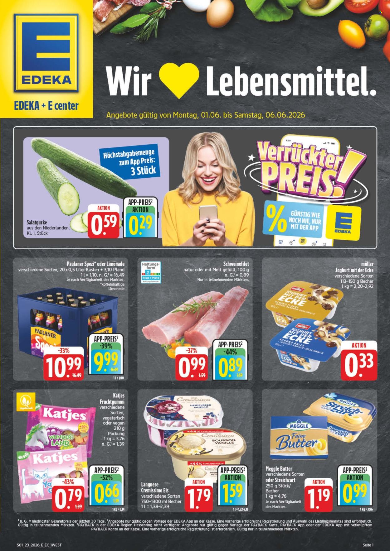 Edeka Prospekte  - 1.06.2026 - 6.06.2026. Seite 1