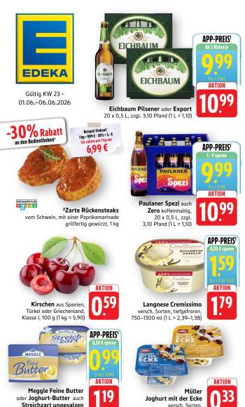 Prospekte Edeka - 1.06.2026 - 6.06.2026.