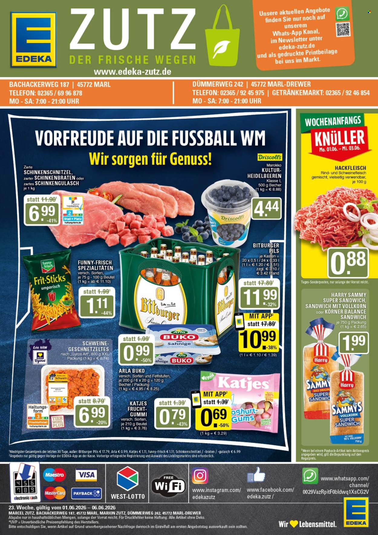 Edeka Prospekte  - 1.06.2026 - 6.06.2026. Seite 1