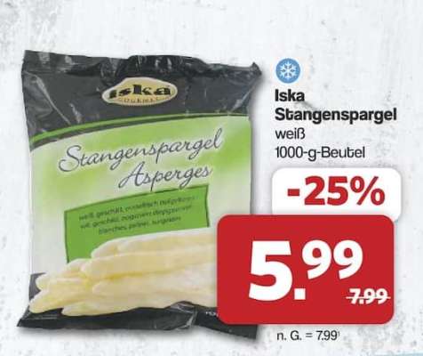 Iska Stangenspargel weiß