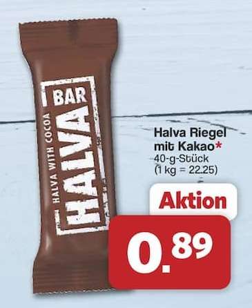 Halva Riegel mit Kakao