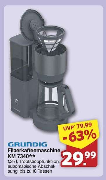 GRUNDIG Filterkaffeemaschine KM 7340