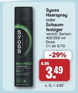 syoss Haarspray oder Schaumfestiger