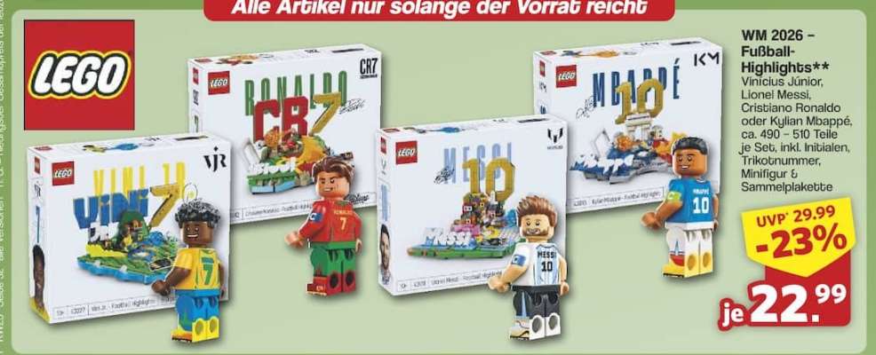 LEGO WM 2026 – Fußball-Highlights