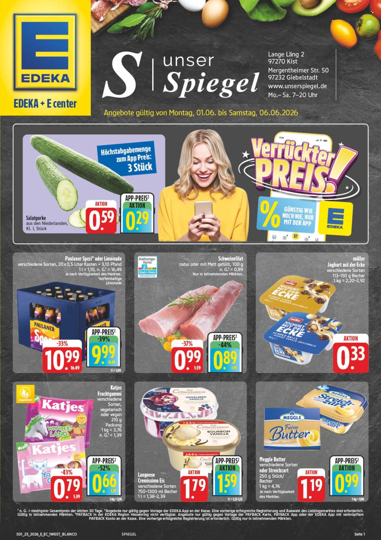 Edeka Prospekte  - 1.06.2026 - 6.06.2026. Seite 1