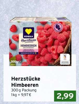 Herzstücke Himbeeren