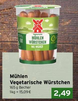 Mühlen Vegetarische Würstchen
