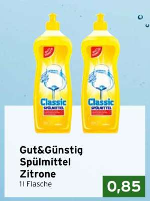 Gut&Günstig Spülmittel Zitrone