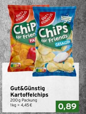 Gut & Günstig Kartoffelchips