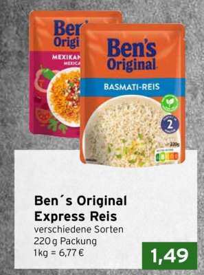 Ben’s Original Express Reis*