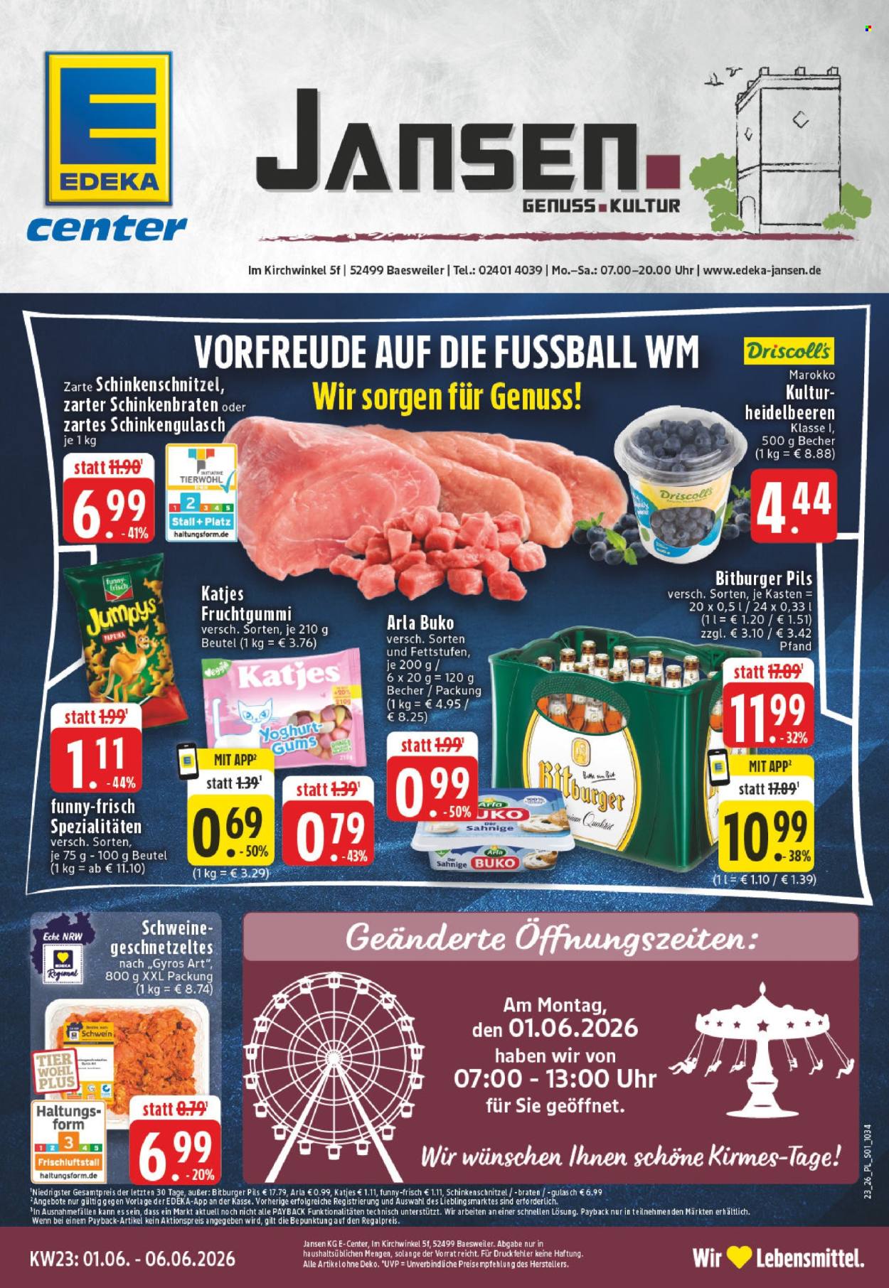 E center Prospekte  - 1.06.2026 - 6.06.2026. Seite 1