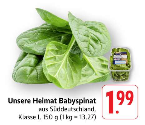 Unsere Heimat Babyspinat