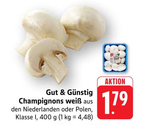 Gut & Günstig Champignons weiss