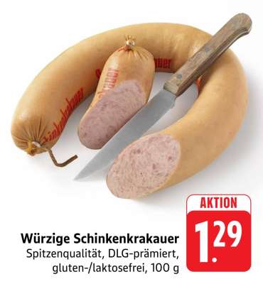 Würzige Schinkenkrakauer