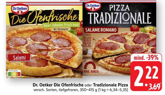Dr. Oetker Die Ofenfrische oder Tradizionale Pizza