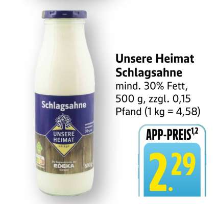Unsere Heimat Schlagsahne