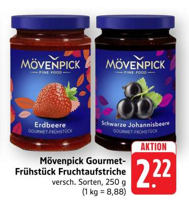 Mövenpick Gourmet-Frühstück Fruchtaufstriche
