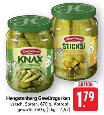 HENGSTENBERG Gewürzgurken