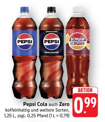Pepsi Cola auch Zero