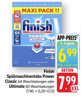 Finish Spülmaschinentabs Power Classic