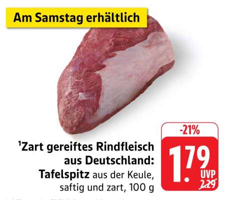 Zart gereiftes Rindfleisch aus Deutschland Tafelspitz
