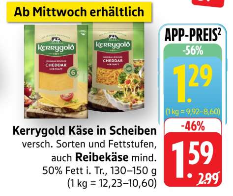 Kerrygold Käse in Scheiben