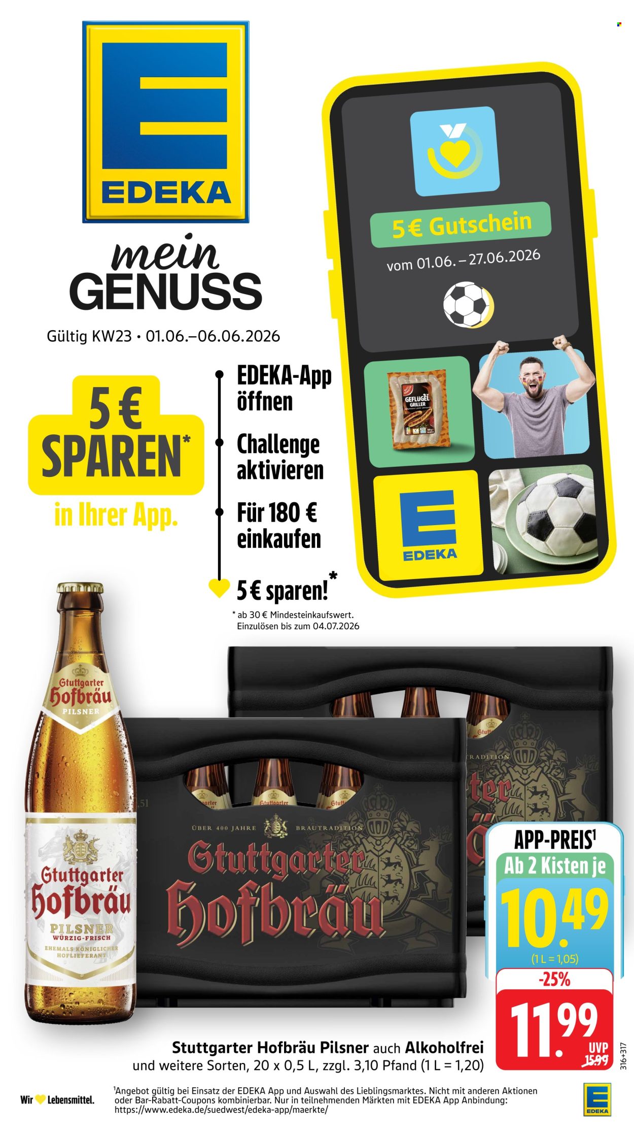 E center Prospekte  - 1.06.2026 - 6.06.2026. Seite 1