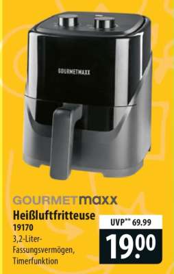 GOURMETmaxx Heißluftfritteuse