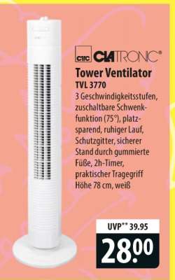 Clatronic Tower Ventilator TVL 3770