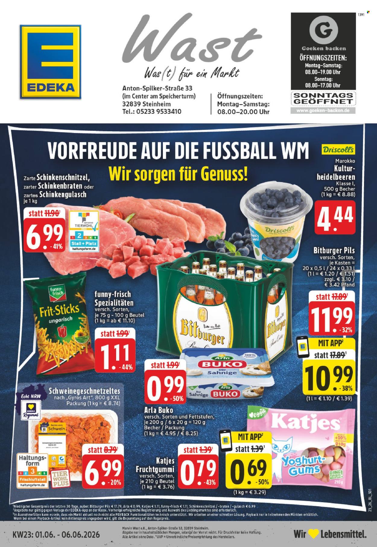 Edeka Prospekte  - 1.06.2026 - 6.06.2026. Seite 1