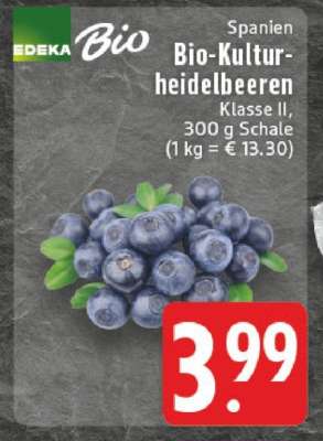 Bio Kulturheidelbeeren