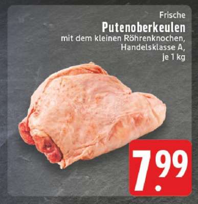 Frische Putenoberkeulen