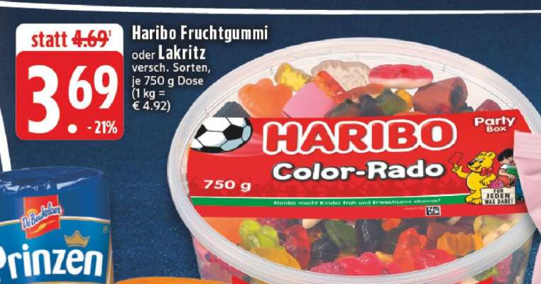 Haribo Fruchtgummi oder Lakritz
