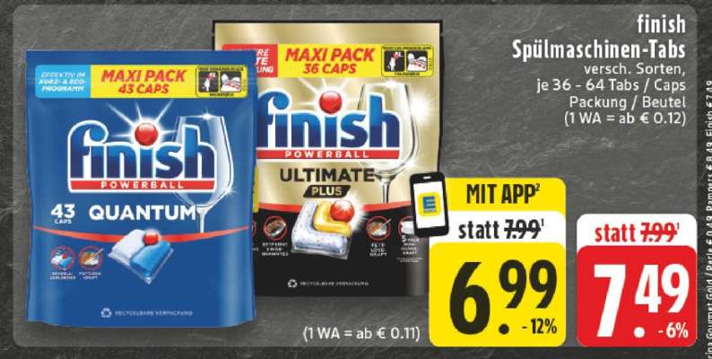 FINISH Spülmaschinen-Tabs