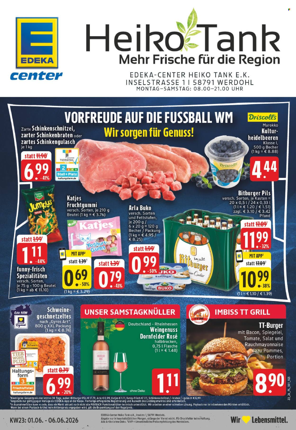E center Prospekte  - 1.06.2026 - 6.06.2026. Seite 1