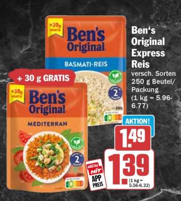 Ben’s Original Express Reis*