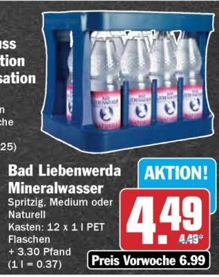 BAD LIEBENWERDA Mineralwasser