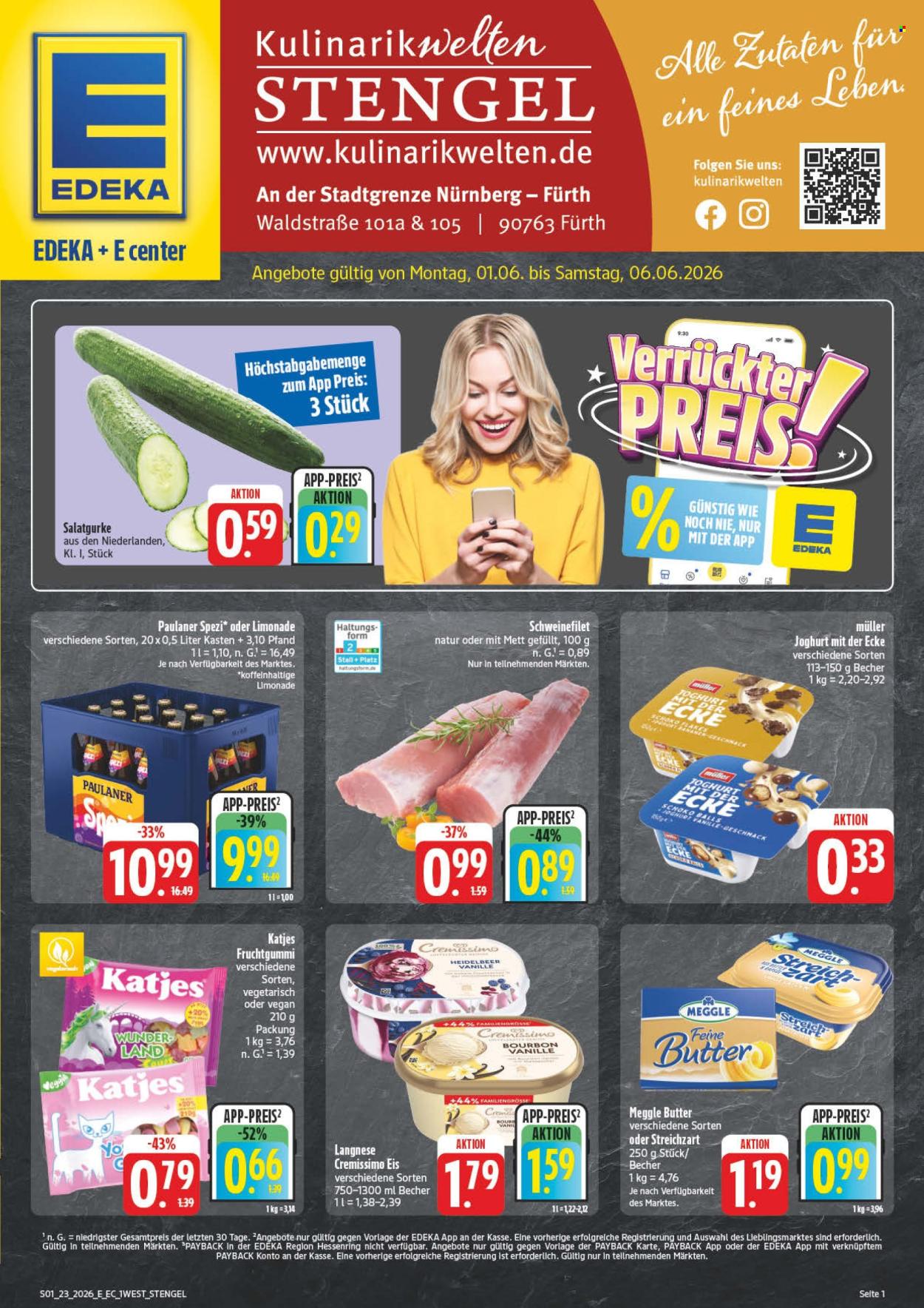 E center Prospekte  - 1.06.2026 - 6.06.2026. Seite 1