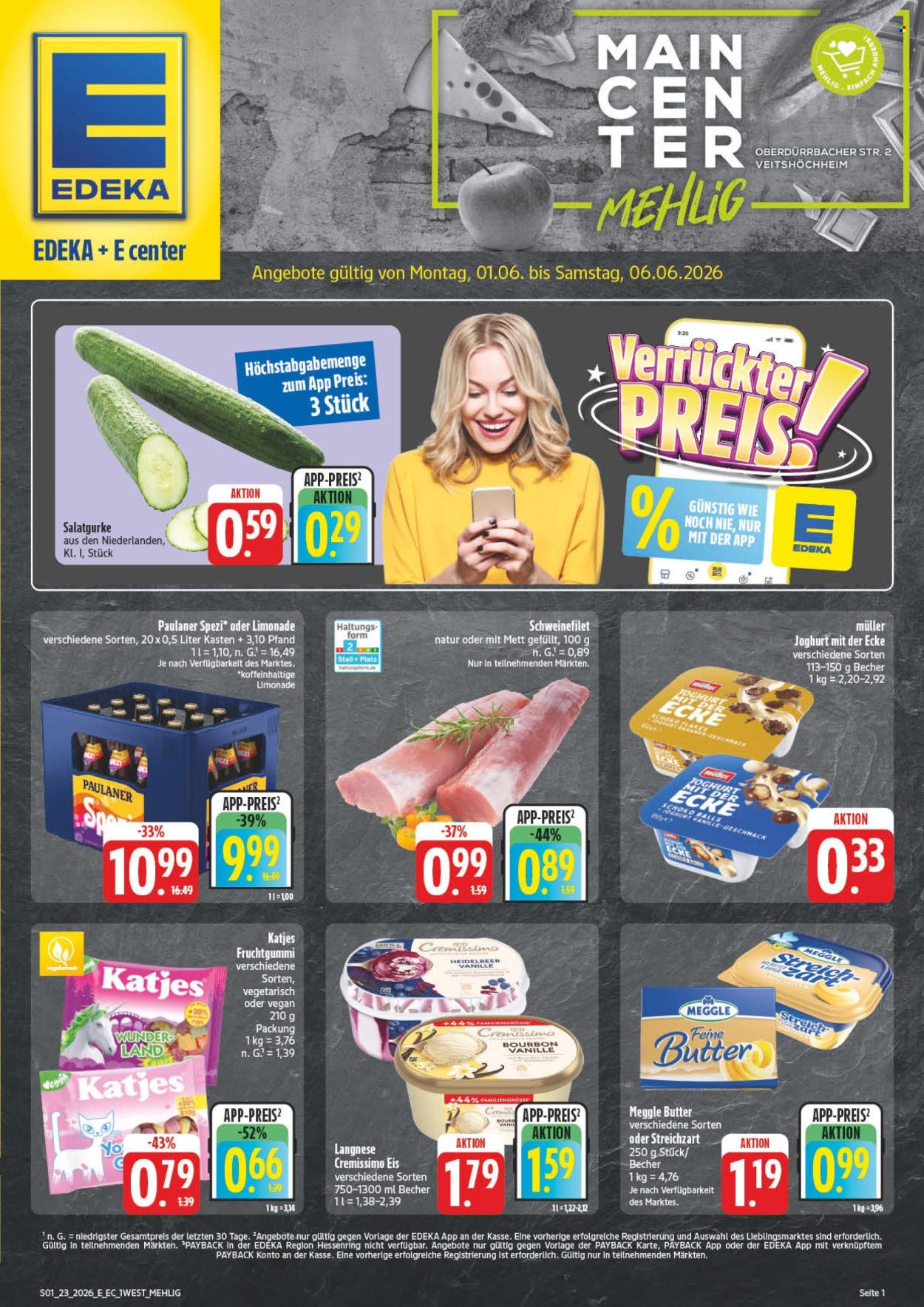 E center Prospekte  - 1.06.2026 - 6.06.2026. Seite 1