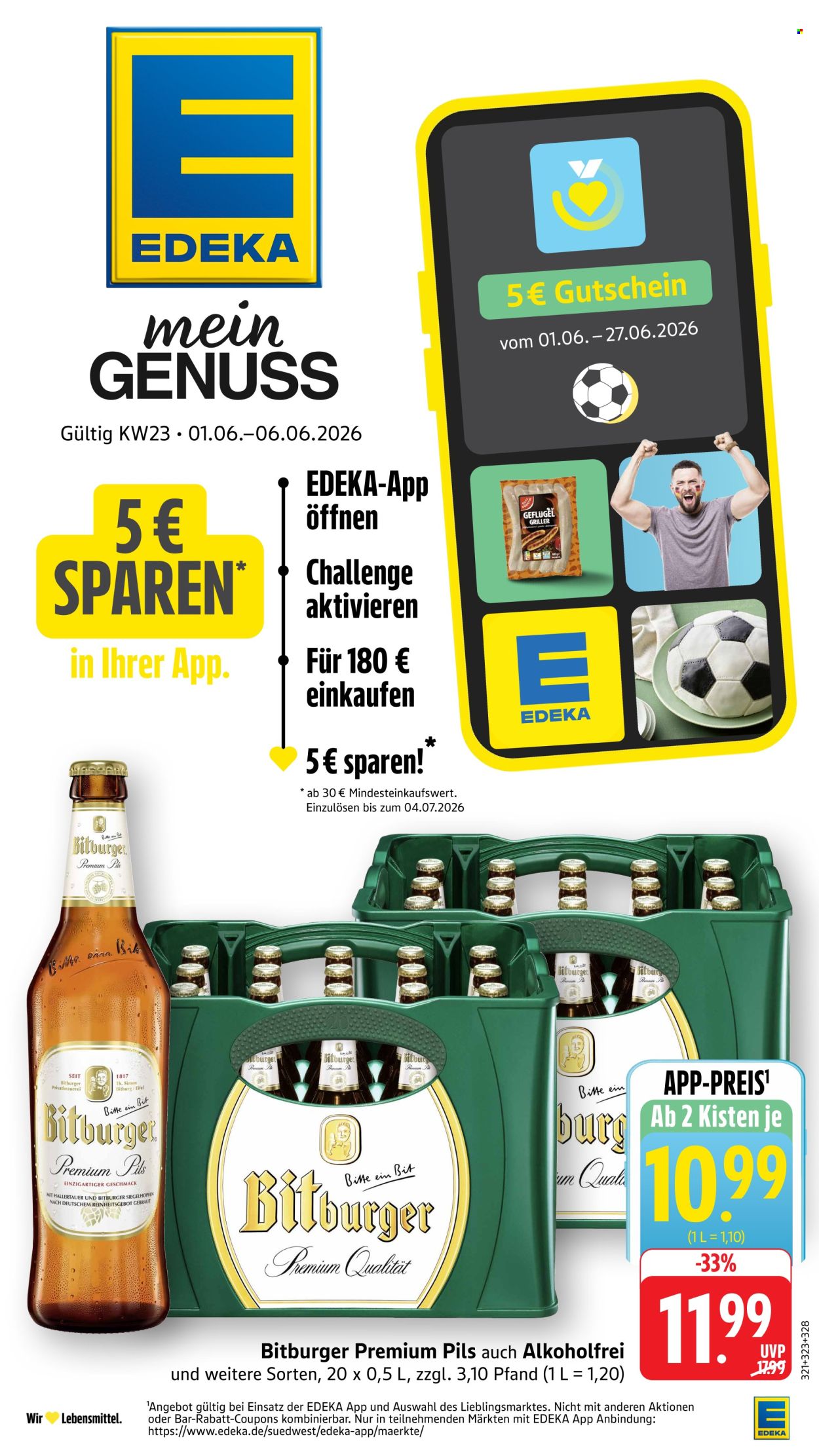 Edeka Prospekte  - 1.06.2026 - 6.06.2026. Seite 1