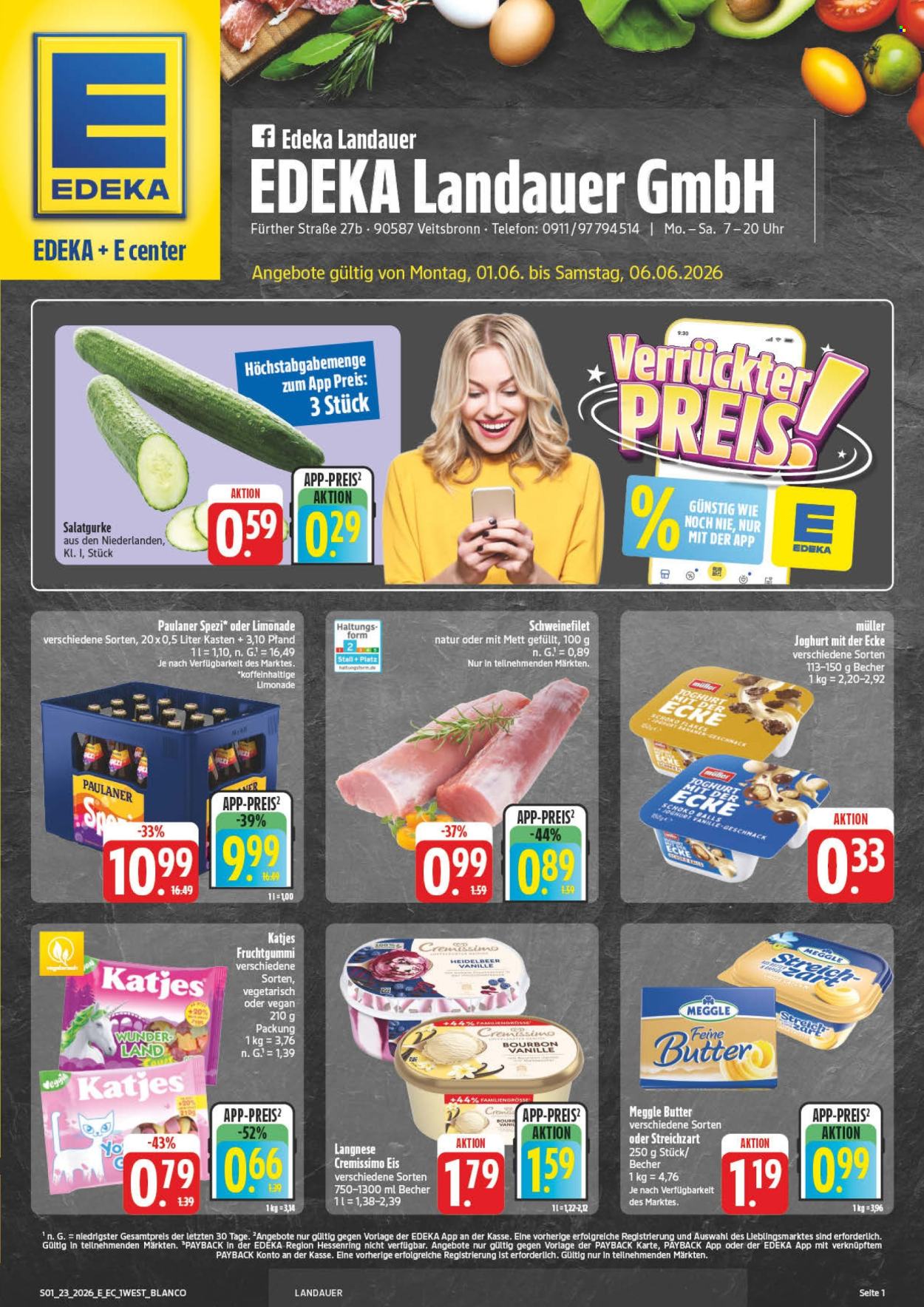 Edeka Prospekte  - 1.06.2026 - 6.06.2026. Seite 1