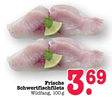 Frische Schwertfischfilets