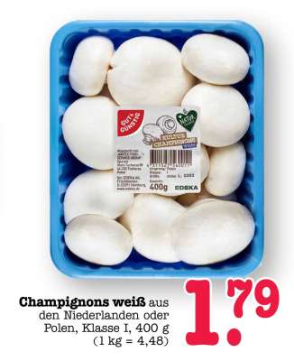 Champignons weiß