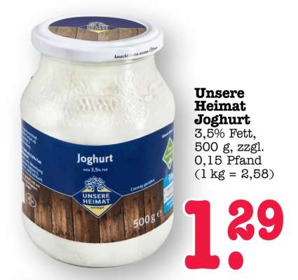 Unsere Heimat Joghurt